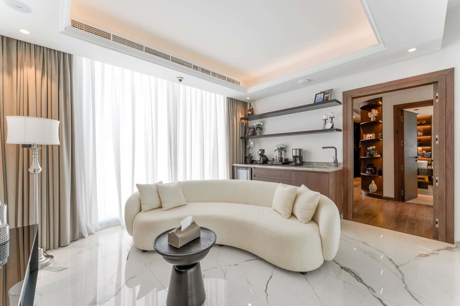 Modern Smart Home Technology Lounge