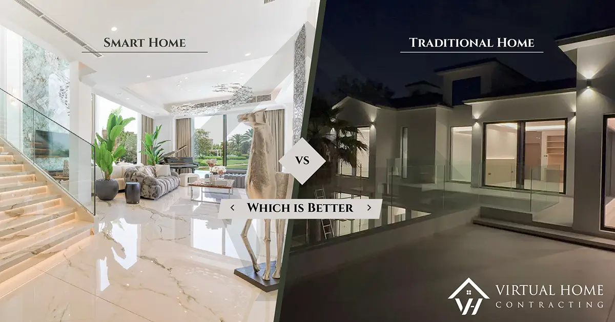Comparing smart homes and traditional homes