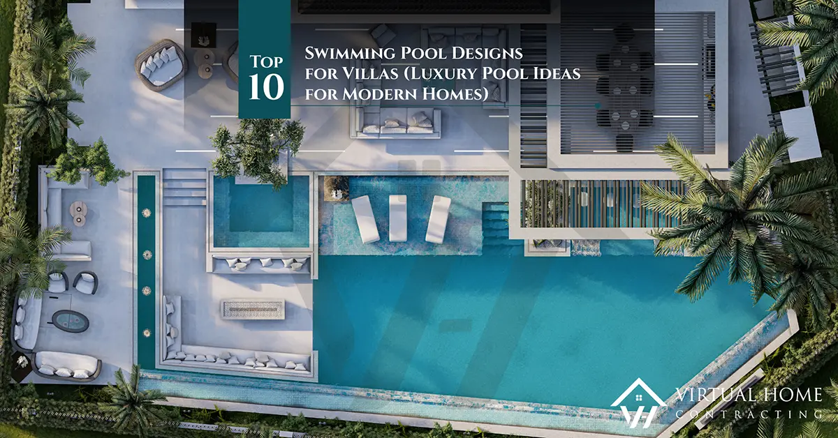 Luxury swimming pool designs for modern villas